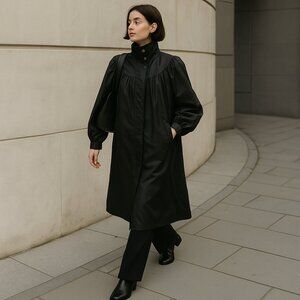 Vintage S.B. II by Bitterman Black Coat – Made in Korea – Size 9/10 – 1980